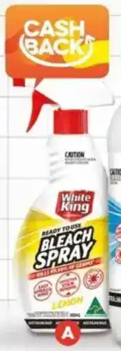 Foodland White King Bleach Spray Lemon offer