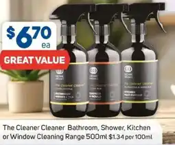 Foodland The Cleaner Cleaner Bathroom, Shower, Kitchen or Window Cleaning Range offer