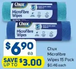 Foodland Chux Microfibre Wipes offer