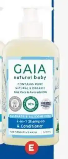 Foodland Gaia Natural Baby 2 in 1 Shampoo and Conditioner offer