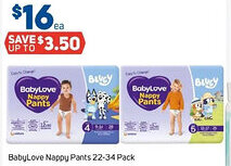 Foodland BabyLove Nappy Pants offer
