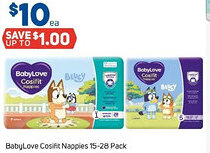 Foodland BabyLove Cosifit Nappies offer