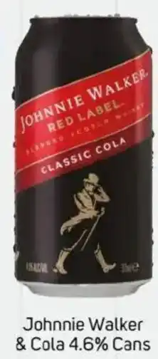 Foodland Johnnie Walker & Cola 4.6% Cans offer