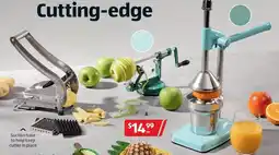 ALDI Chip Cutter, Fruit and Vegetable Spiraliser or Deluxe Juicer offer