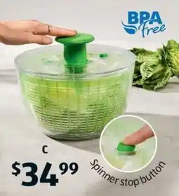 ALDI Oxo SoftWorks Salad Spinner offer