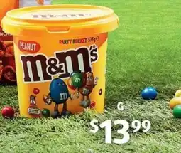 ALDI M&M's Peanut Bucket offer