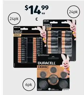 ALDI Duracell Batteries offer