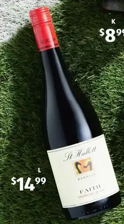 ALDI St Hallett Faith Barossa Shiraz 2024 offer