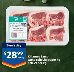 ALDI Killarnee Lamb Lamb Loin Chops offer