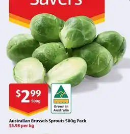 ALDI Australian Brussels Sprouts offer
