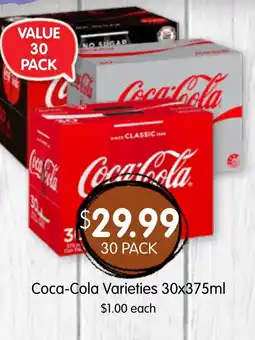 Spudshed Coca-Cola Varieties offer