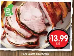 Spudshed Pork Scotch Fillet Steak offer