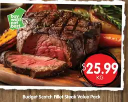 Spudshed Budget Scotch Fillet Steak Value Pack offer