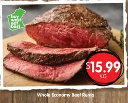 Spudshed Whole Economy Beef Rump offer