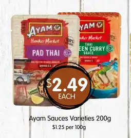 Spudshed Ayam Sauces Varieties offer