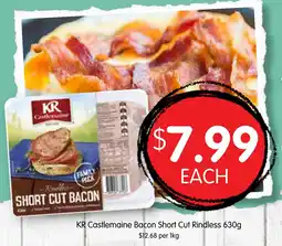 Spudshed KR Castlemaine Bacon Short Cut Rindless offer