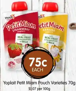 Spudshed Yoplait Petit Miam Pouch Varieties offer