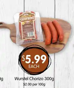 Spudshed Wurstel Chorizo offer