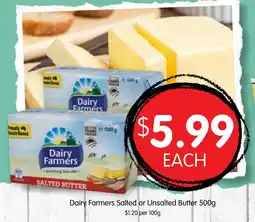 Spudshed Dairy Farmers Salted or Unsalted Butter offer