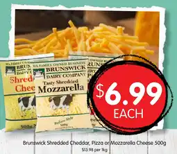 Spudshed Brunswick Shredded Cheddar, Pizza or Mozzarella Cheese offer