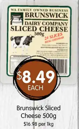 Spudshed Brunswick Sliced Cheese offer