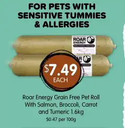 Spudshed Roar Energy Grain Free Pet Roll offer