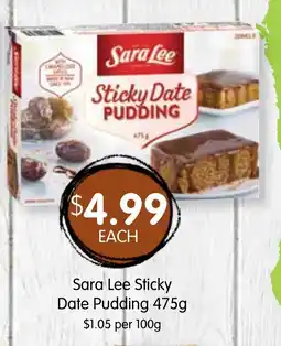 Spudshed Sara Lee Sticky Date Pudding offer