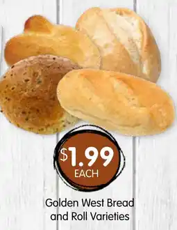 Spudshed Golden West Bread and Roll Varieties offer