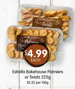 Spudshed Estrella Bakehouse Palmiers or Twists offer
