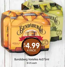 Spudshed Bundaberg Varieties offer