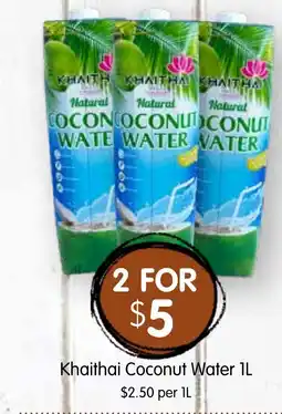 Spudshed Khaithai Coconut Water offer