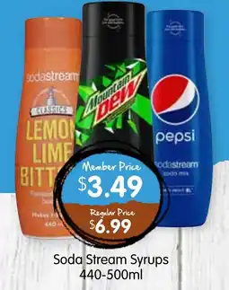 Spudshed Soda Stream Syrups offer