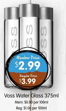 Spudshed Voss Water Glass offer