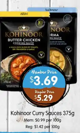Spudshed Kohinoor Curry Sauces offer