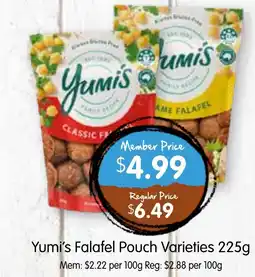 Spudshed Yumi's Falafel Pouch Varieties offer