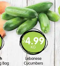 Spudshed Lebanese Cucumbers offer