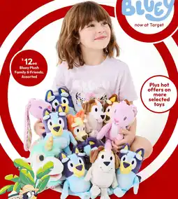 Target Bluey Plush Family & Friends. Assorted offer