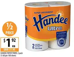 Supabarn HANDEE PAPER TOWEL offer
