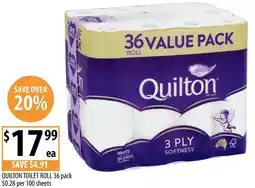 Supabarn QUILTON TOILET ROLL offer