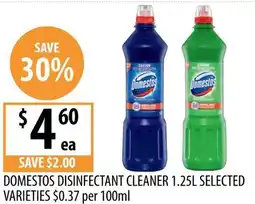Supabarn DOMESTOS DISINFECTANT CLEANER offer