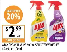 Supabarn AJAX SPRAY N' WIPE offer
