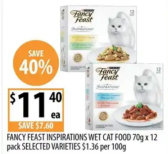 Supabarn FANCY FEAST INSPIRATIONS WET CAT FOOD offer