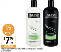 Supabarn TRESEMME SHAMPOO and CONDITIONER offer