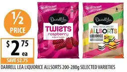 Supabarn DARRELL LEA LIQUORICE ALLSORTS offer