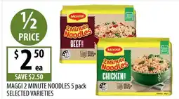 Supabarn MAGGI 2 MINUTE NOODLES offer