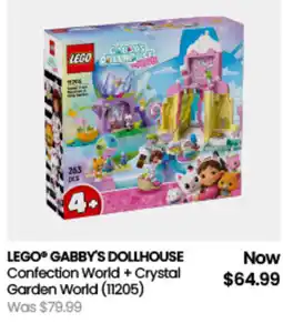 Myer LEGO® GABBY'S DOLLHOUSE Confection World Crystal Garden World offer