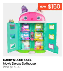Myer GABBY'S DOLLHOUSE Movie Deluxe Dollhouse offer