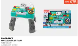 Myer FISHER-PRICE Mix & Learn Music Table offer
