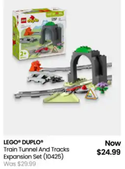 Myer LEGO DUPLO Train Tunnel And Tracks Expansion Set offer
