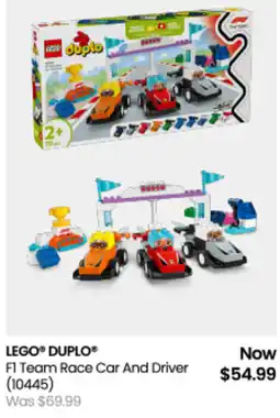 Myer LEGO DUPLO F1 Team Race Car And Driver offer